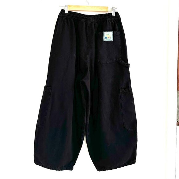 Meals Chef Pant Black Cookin Pants With 5 Large Pockets Drawstring Elastic Waist - Picture 2 of 8